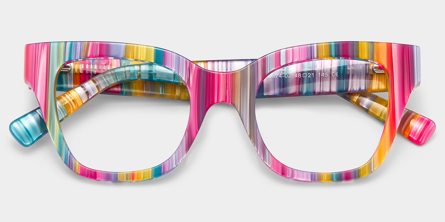 Nereyda Candy Color Eyeglasses Skittles | ZEELOOL UK1