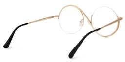Flozif Round Black-White Glasses3
