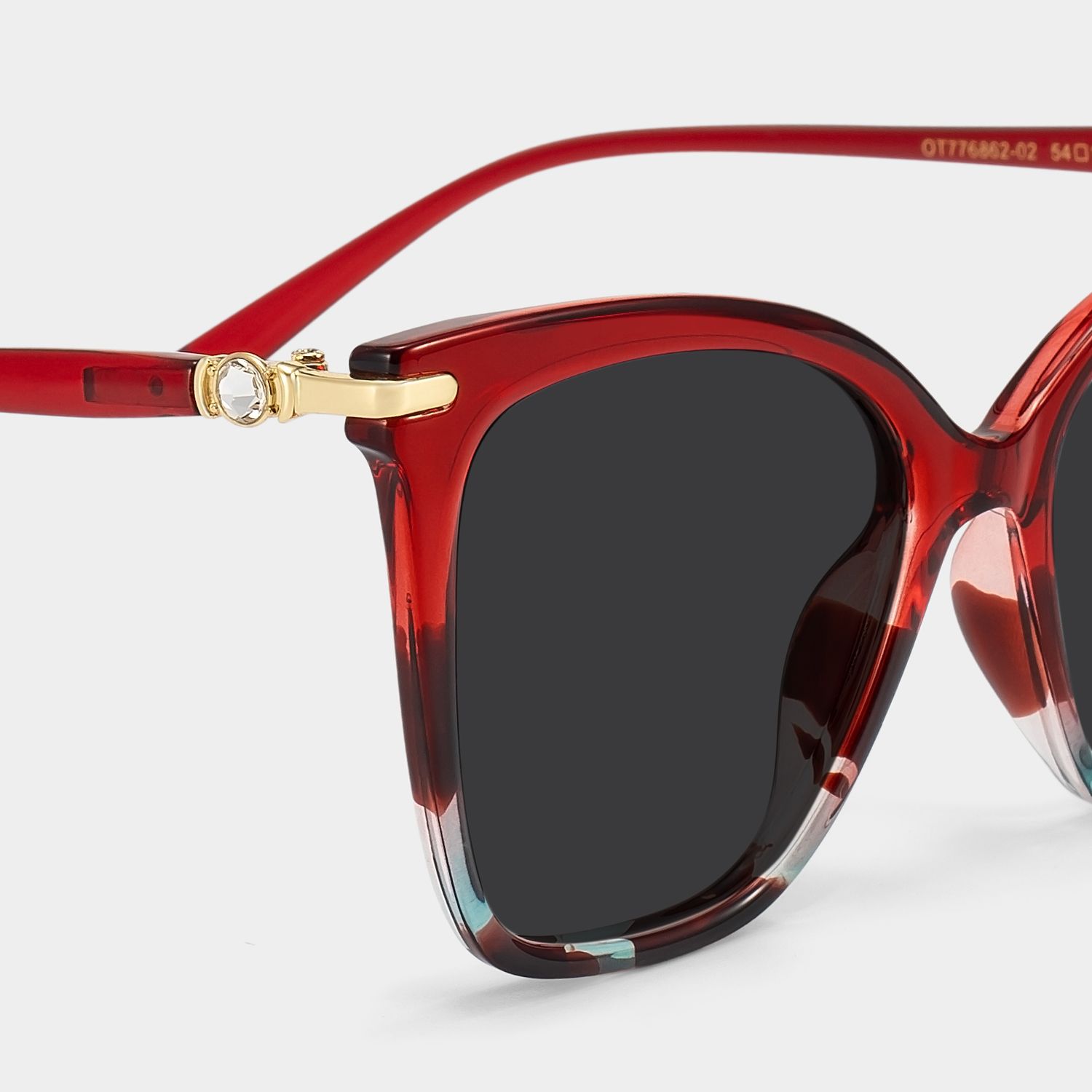 Lamar Tr90 Red Frame Sunglasses | ZEELOOL UK4