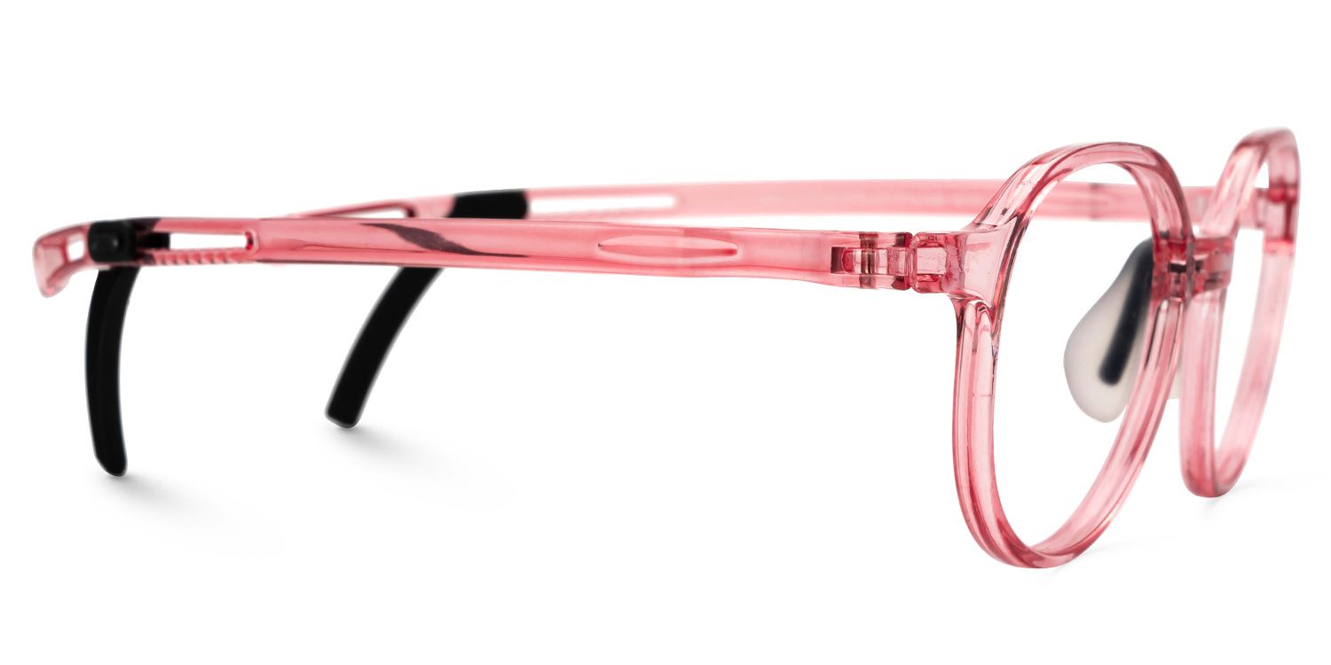 Petter Round Pink Frame Eyeglasses for Little Kids2