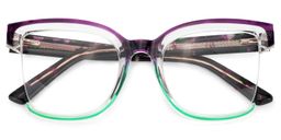 Cadogan Square Purple-Green Glasses2