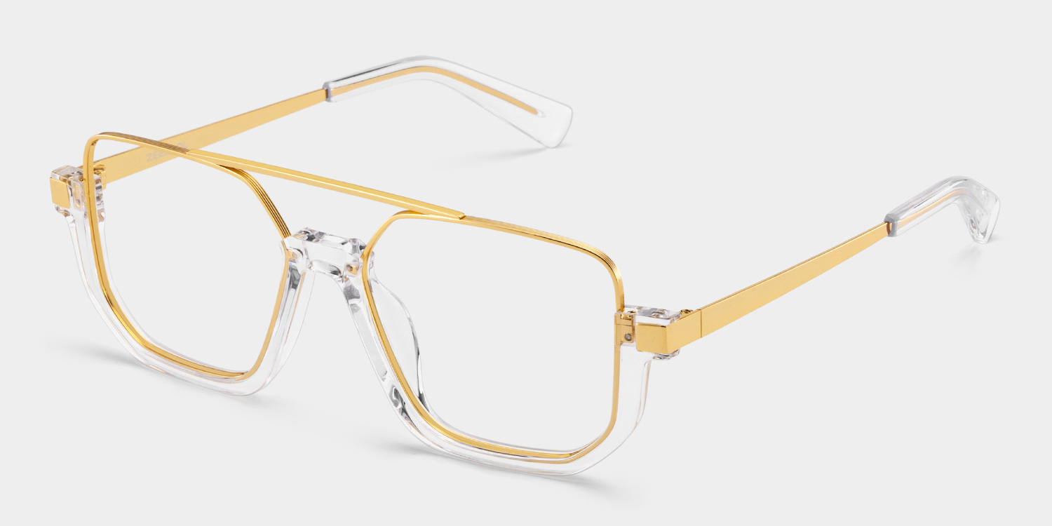 Oromiya Aviator Crystal Frame Eyeglasses for Woman| ZEELOOL UK3