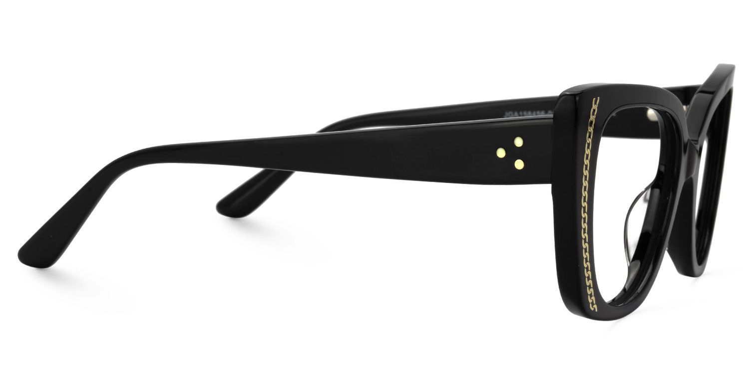 Smolin Acetate Black Cateye Specs | ZEELOOL UK2