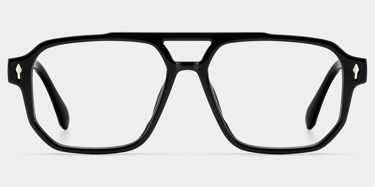 Colton Black Frame Glasses with Aviator Frame Online | ZEELOOL1