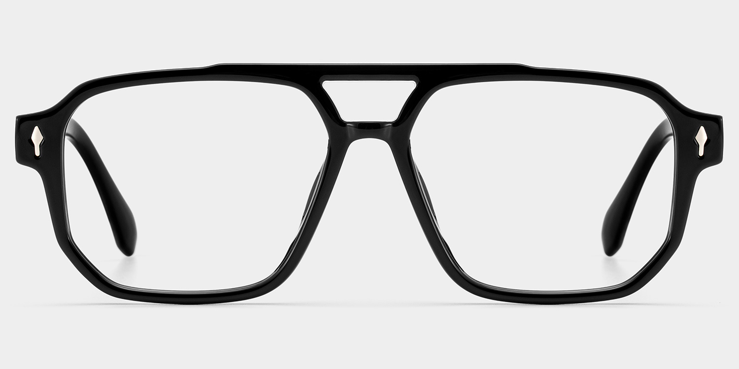 Colton Aviator Black Glasses1