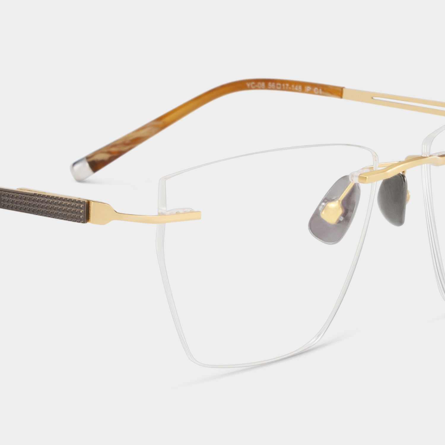 Ella Cat eye Gold Frame Eyeglasses for Woman| ZEELOOL UK6
