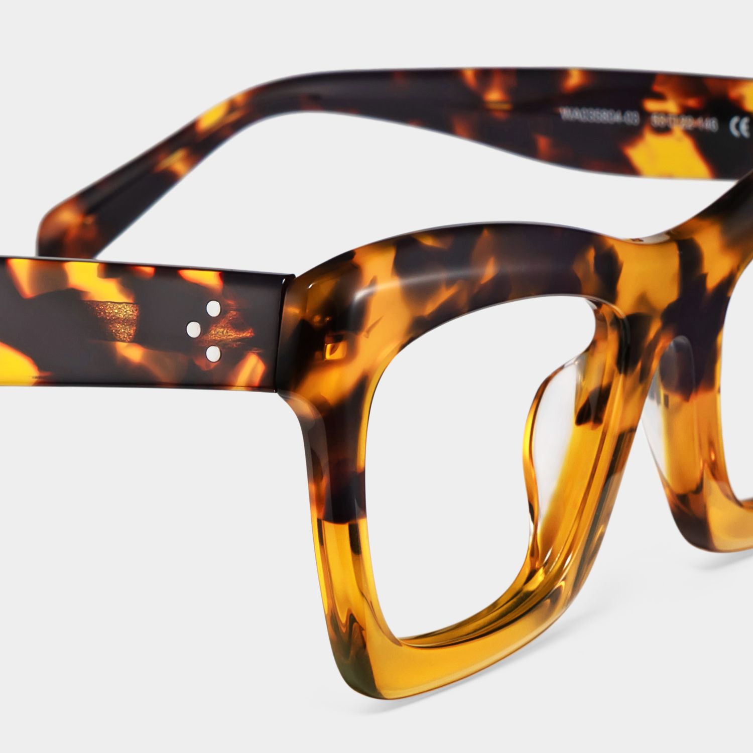 Benitez Square Tortoise Frame Glasses | Zeelool Optical4