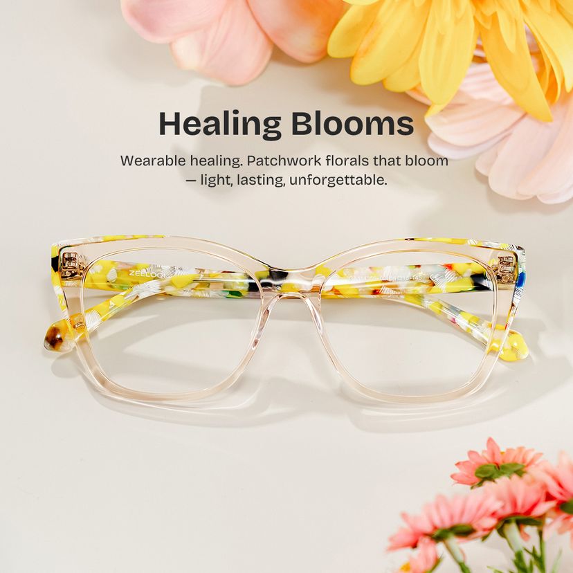 Maple Yellow Butterfly Glasses