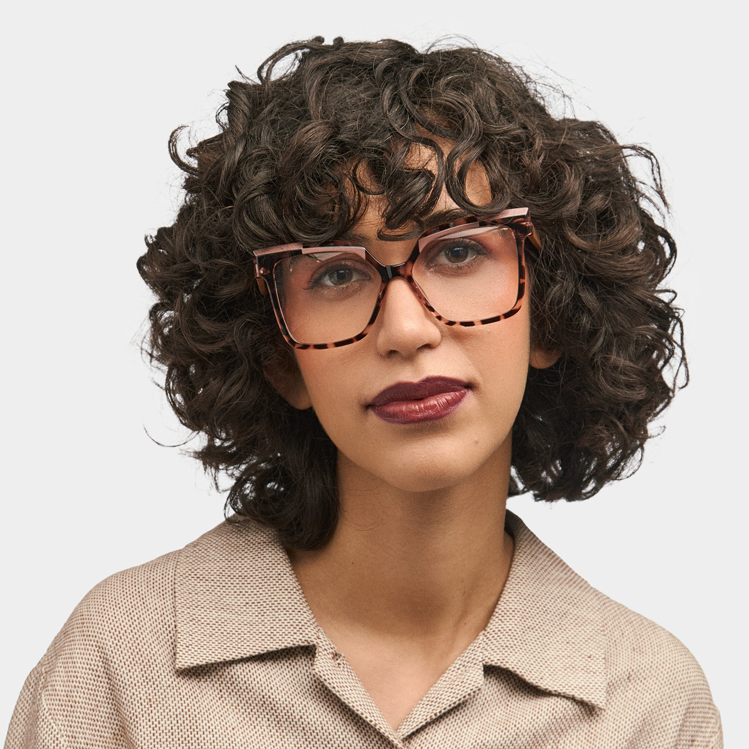 ZEELOOL Eboney Square Tortoise Glasses