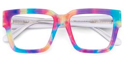 Pop Rectangle Colorful Glasses2