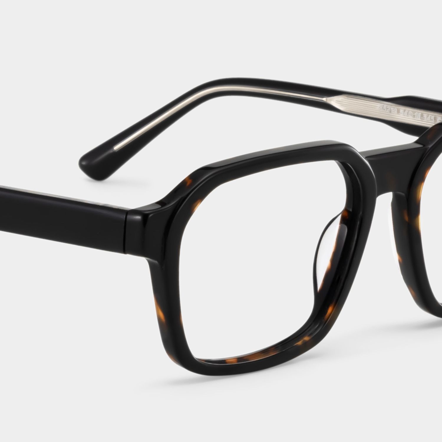 Arden Rectangle Tortoise Frame Eyeglasses for Man| ZEELOOL UK5