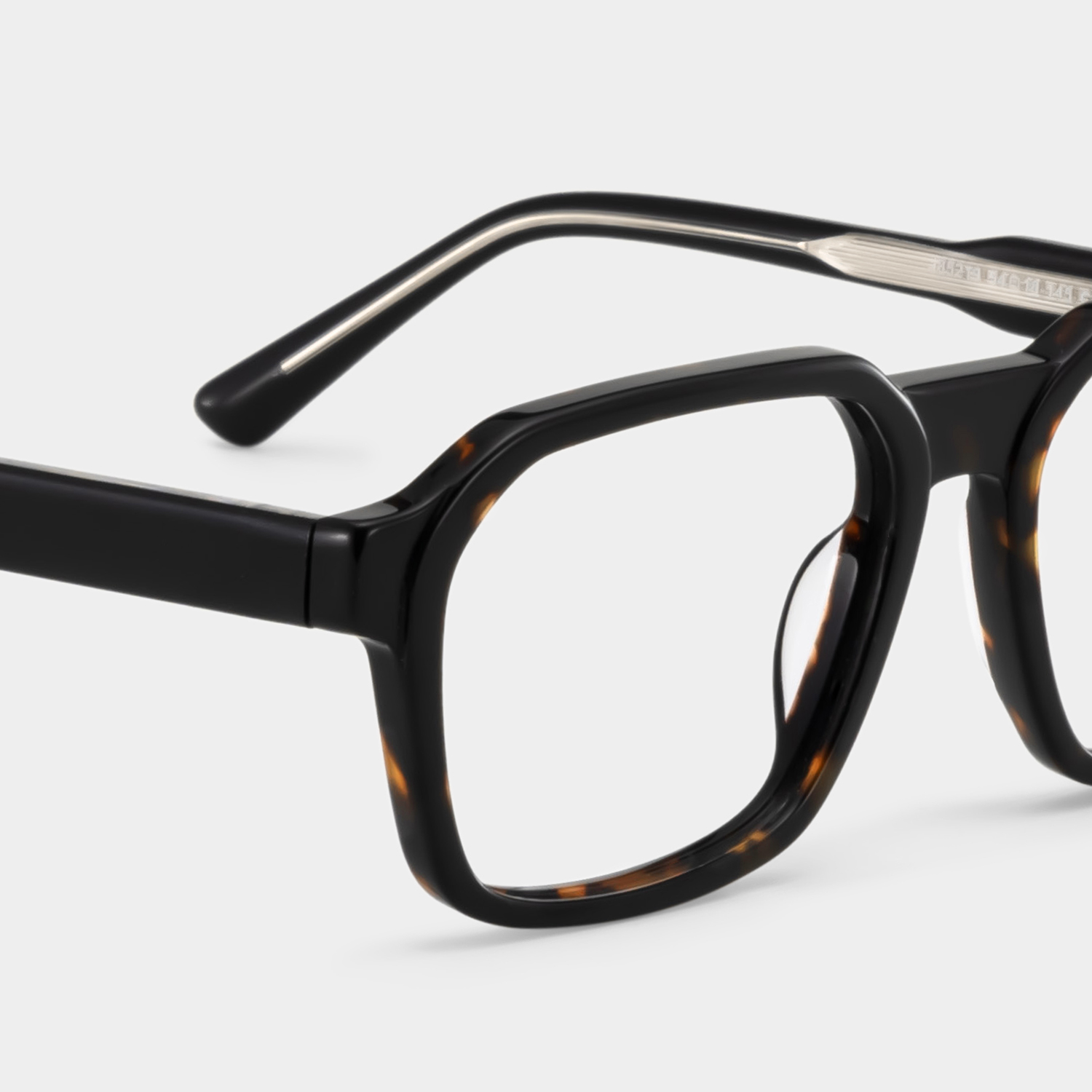 Arden Rectangle Tortoise Frame Eyeglasses for Man| ZEELOOL UK5