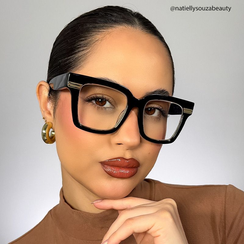 Taylor Square Black Color Frame Glasses for females | ZEELOOL UK6
