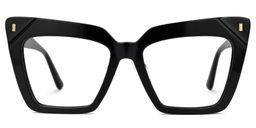 Barnes Cateye Black Glasses0