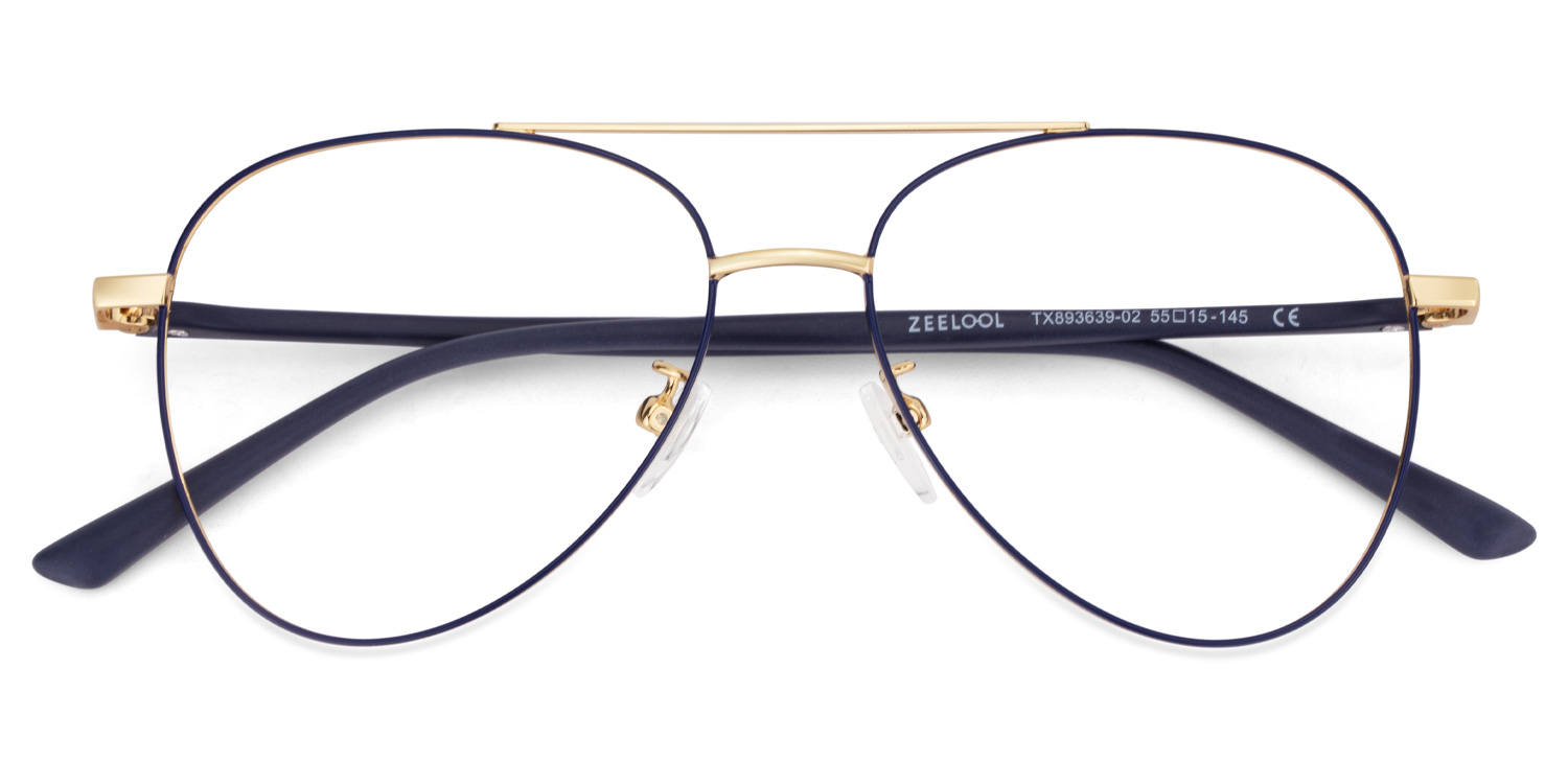 Paige Aviator Black-Gold Glasses | ZEELOOL UK3