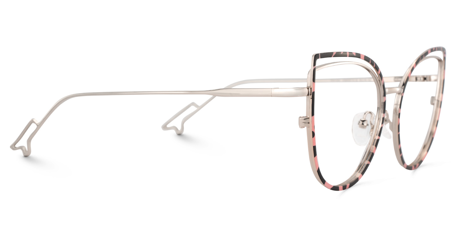 Spivey Cateye Metal Full Frame Eyeglasses | ZEELOOL UK3