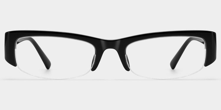 Trevor Black Rectangle Glasses