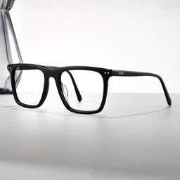 Frantz Square Black Glasses0