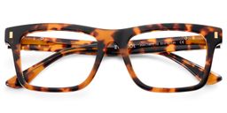 Zoromi Tortoise Rectangle Glasses2
