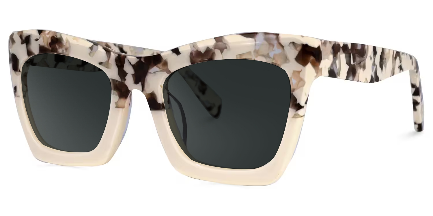 ZEELOOL Benitez Square Two-Tone Glasses