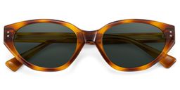 Raine Cat-eye Tortoise Polarized Sunglasses1
