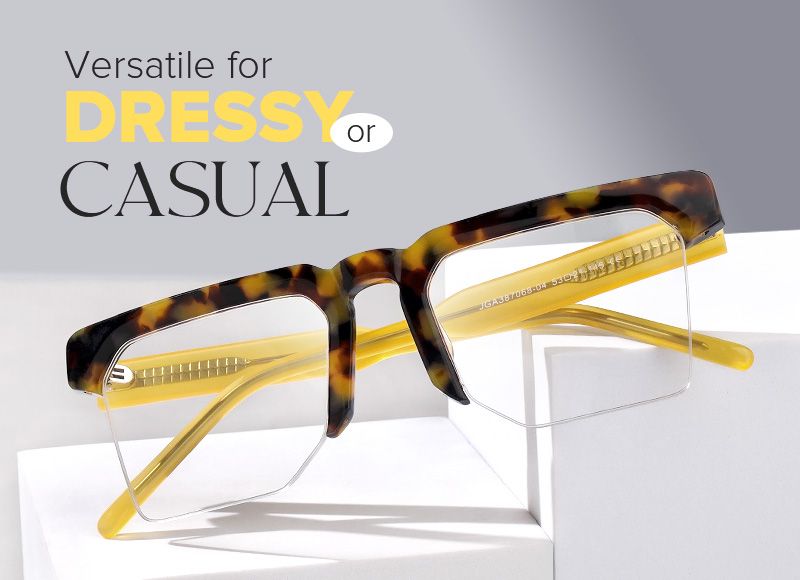 Myles Designer Eyeglasses in Browline Tortoise Frame4