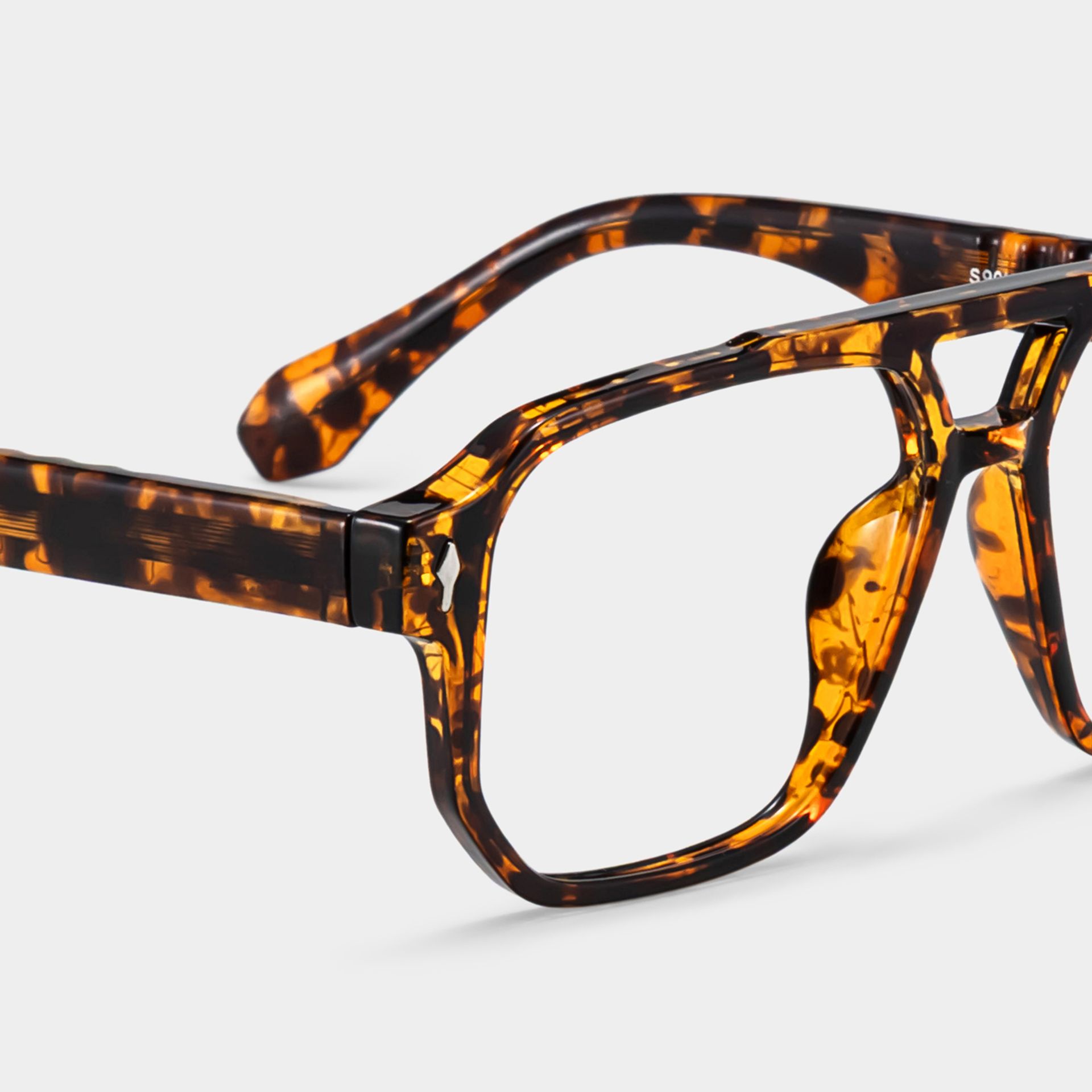 Colton Tortoise Frame Glasses with Aviator Frame Online | ZEELOOL4