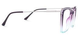 Krystle Purple-Blue Square Glasses2