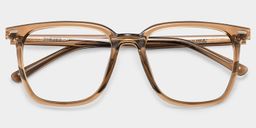 Jude Light Brown Square Glasses1