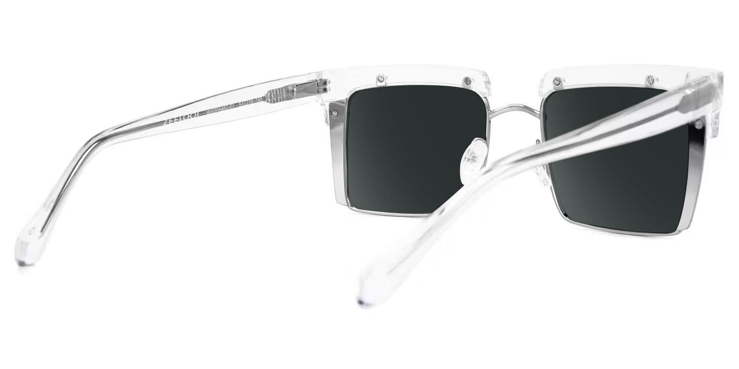 Kiana Square Clear Frame Sunglasses | ZEELOOL UK5