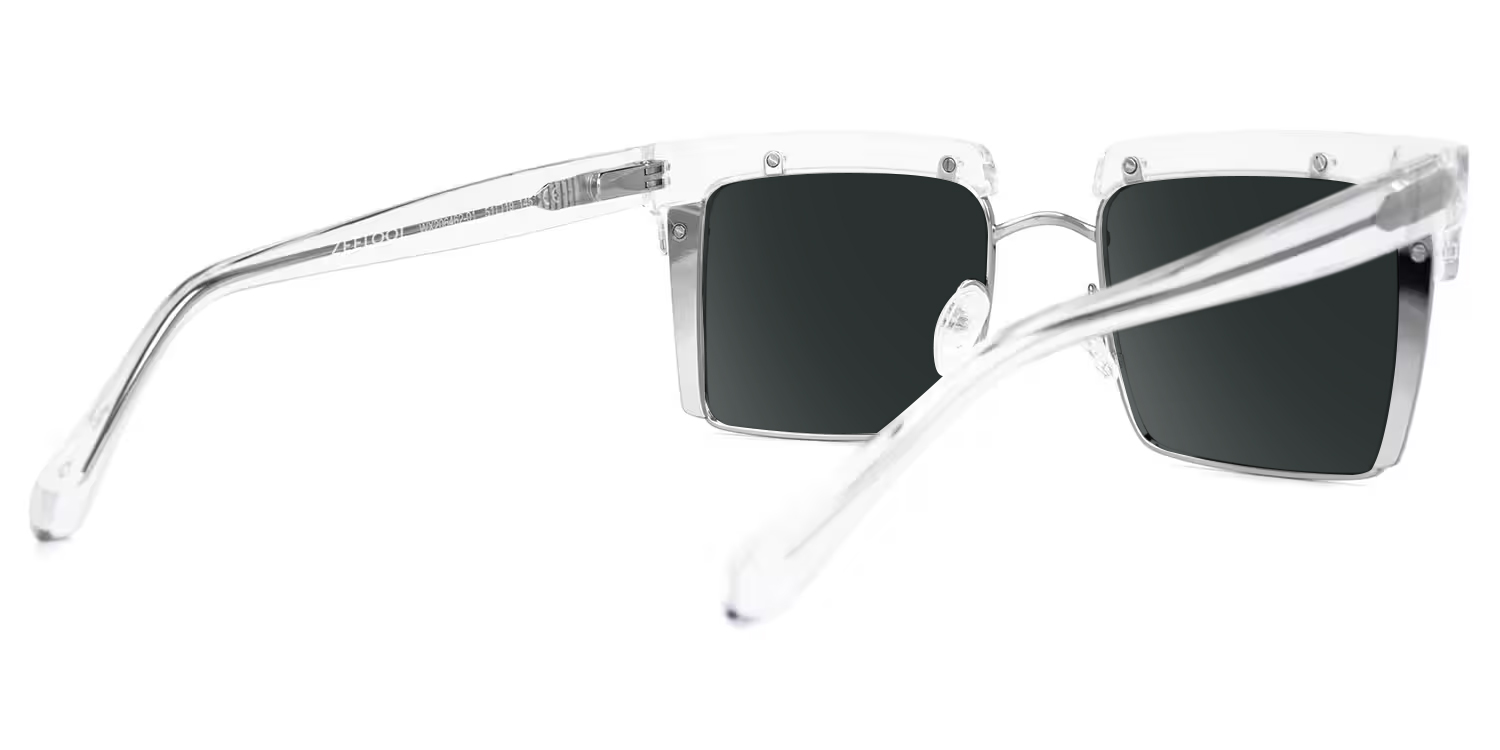 Kiana Square Crystal Frame Sunglasses | ZEELOOL UK5