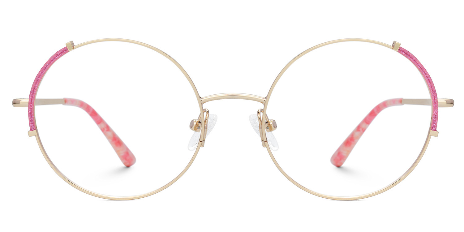 Rindy Round Pink Glasses0