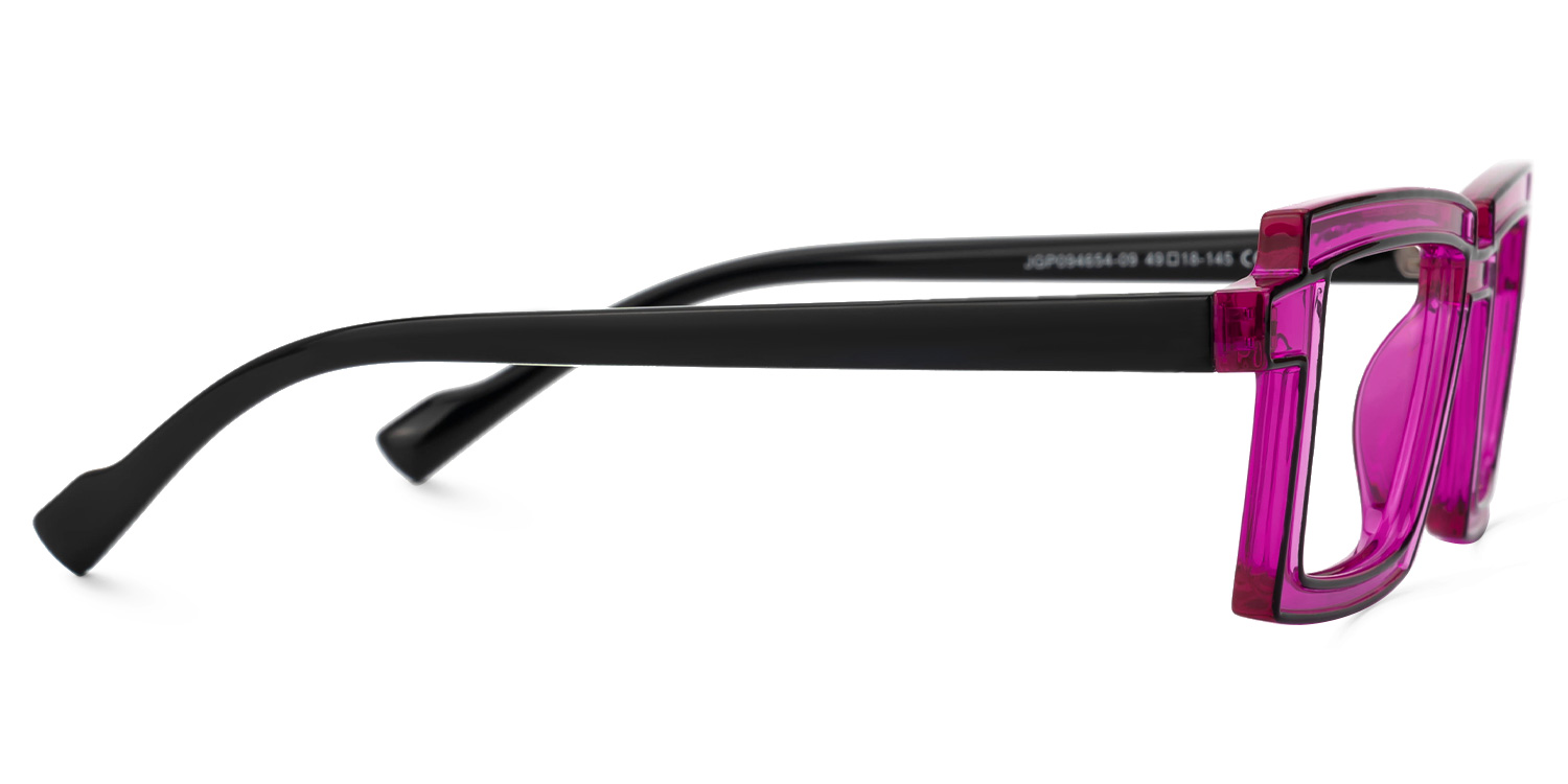 Zephyr Rectangle Purple Glasses2