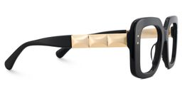 Yary Square Black Glasses4