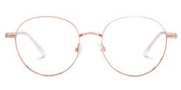 Celena Round Rose-Gold Glasses0
