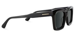 Solana Rectangle Black Polarized Sunglasses3