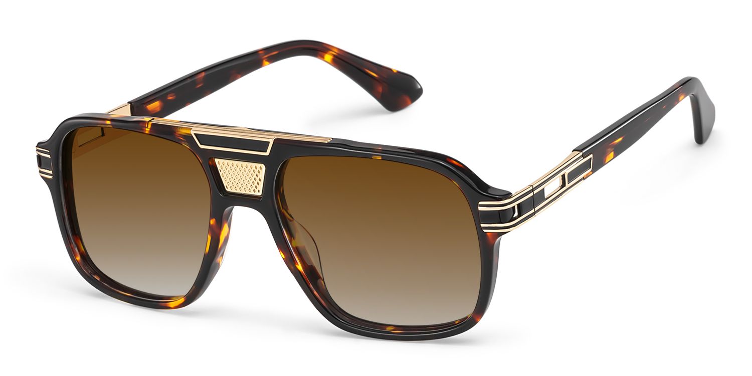 Dune Tortoise Aviator Polarized Sunglasses Online | ZEELOOL UK2