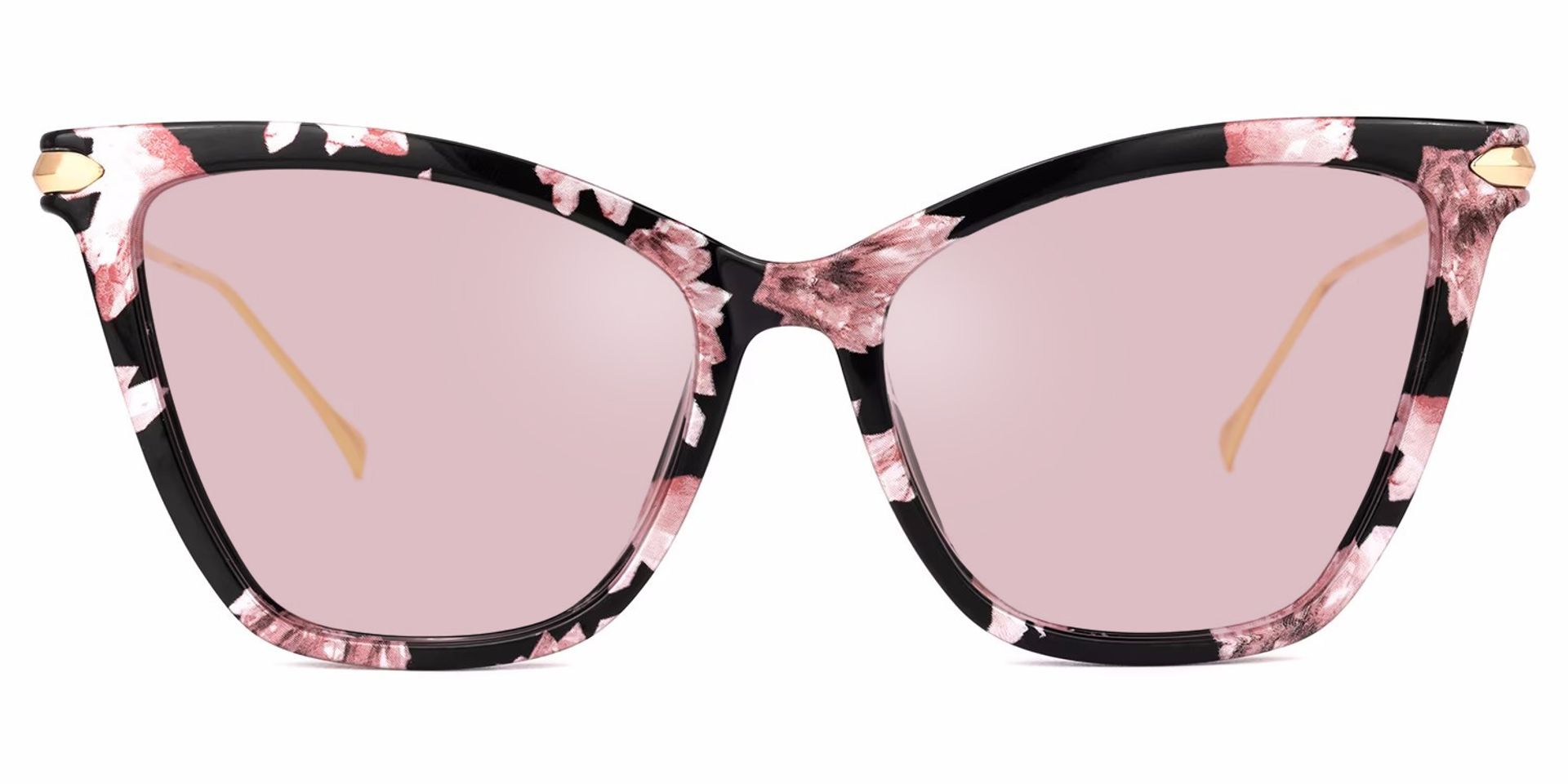 Hilary Butterfly Pink Floral Sunglasses | ZEELOOL UK0