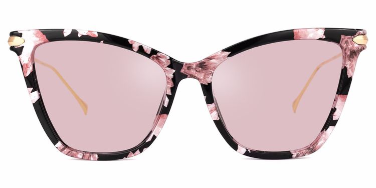 Hilary Butterfly Pink Floral Sunglasses