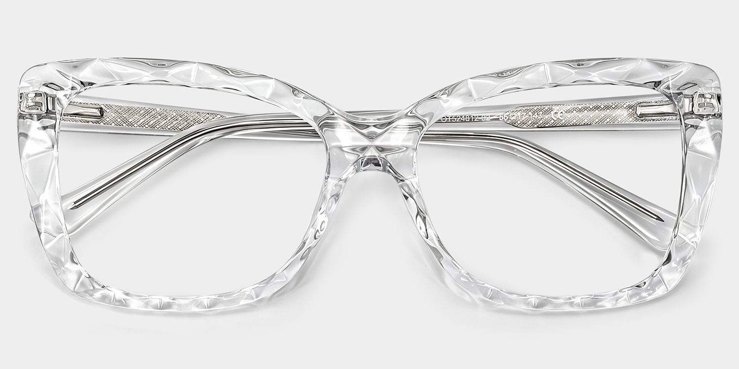 Edna Cateye Clear Frame Glasses | ZEELOOL UK1