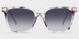 Jacqui Floral Square Glasses0