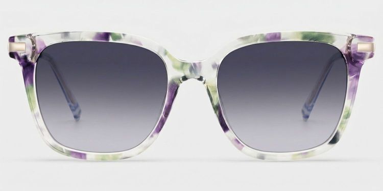 Jacqui Floral Square Glasses