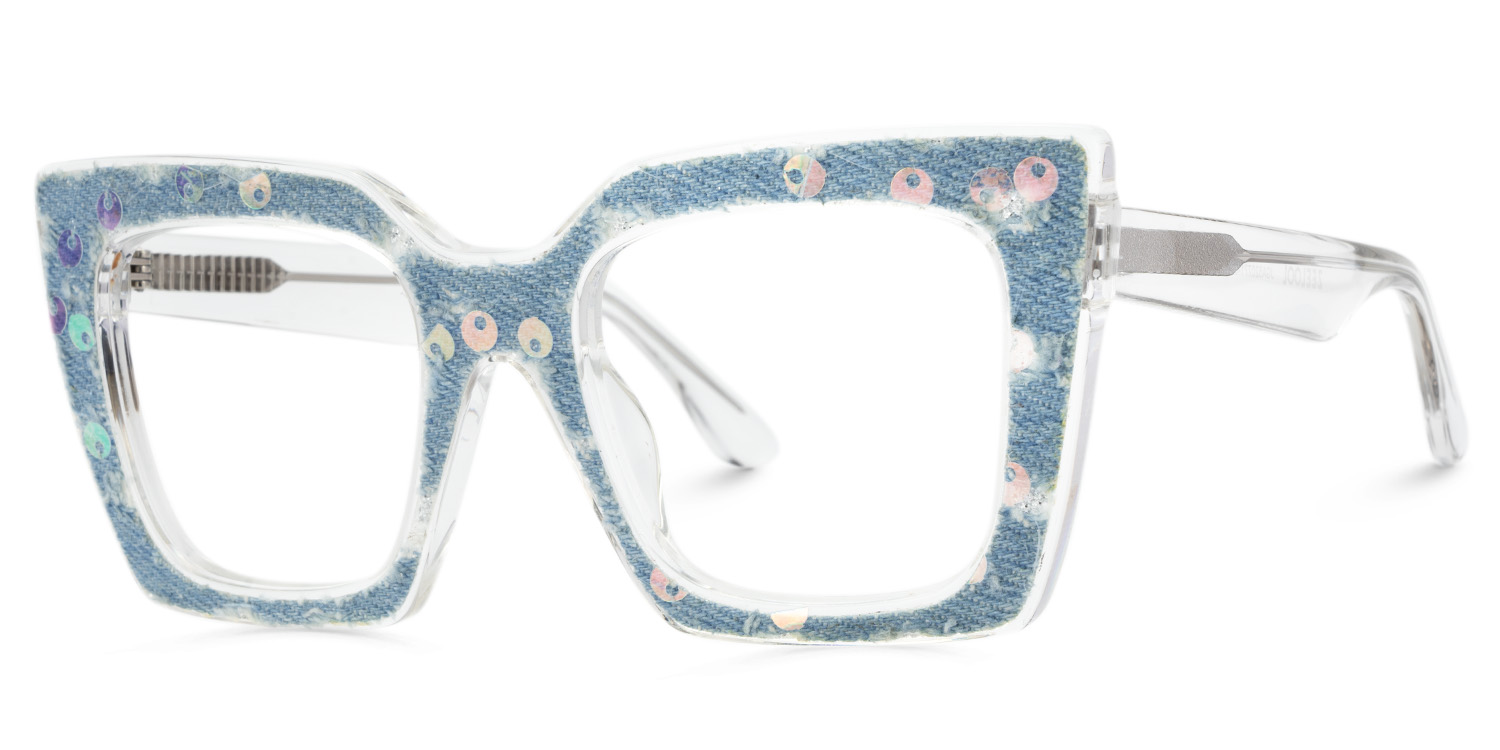 Full Transparent Glasses With light Blue Denim3