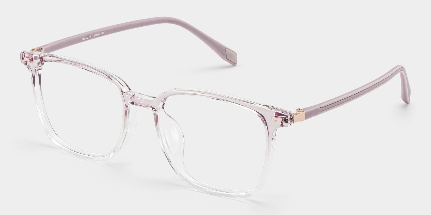 Charles Pink Square Frame Glasses for Women | ZEELOOL2