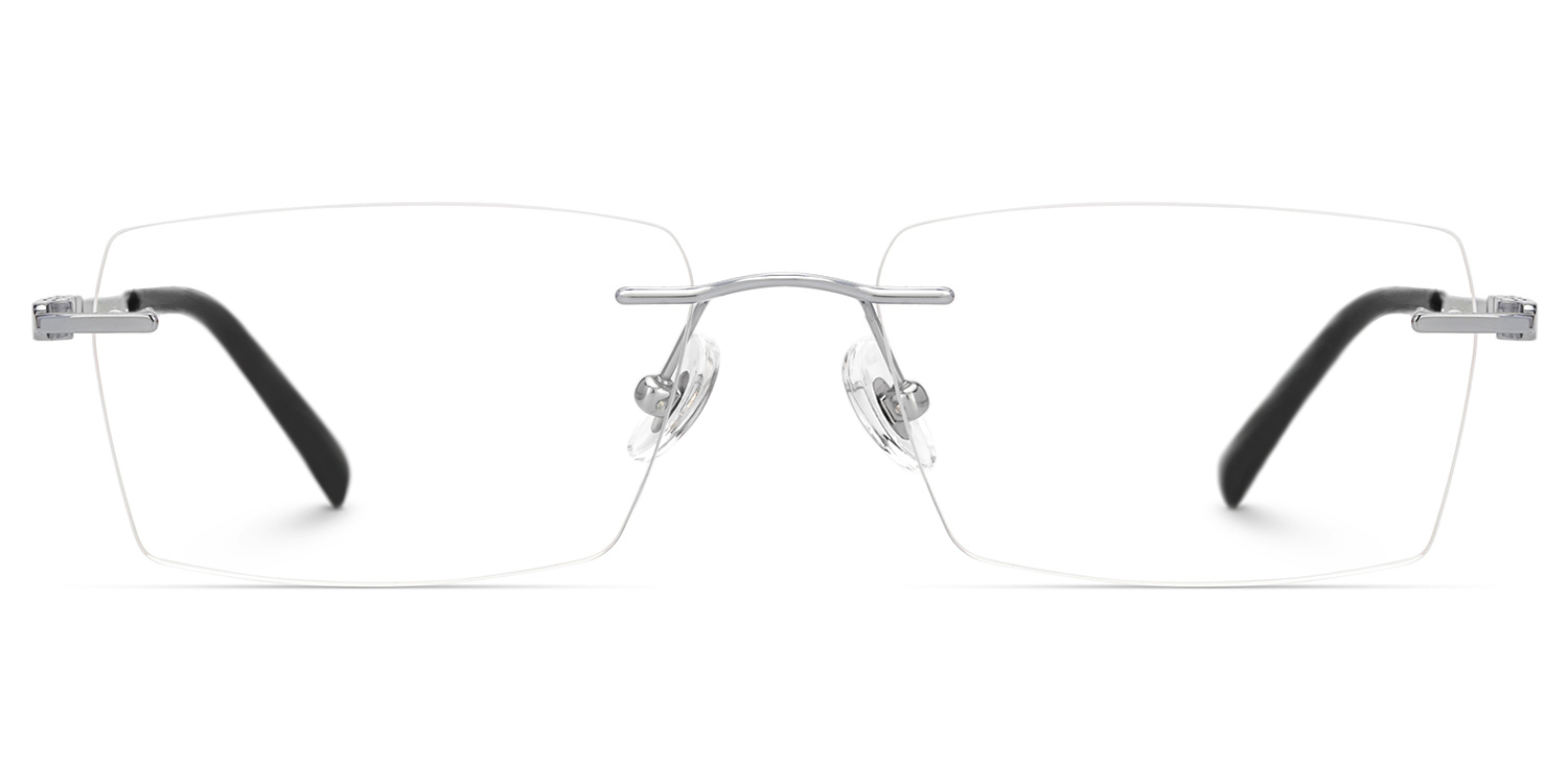 Dinny Rectangle Silver Glasses