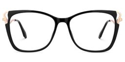 Farria Square Black Glasses0