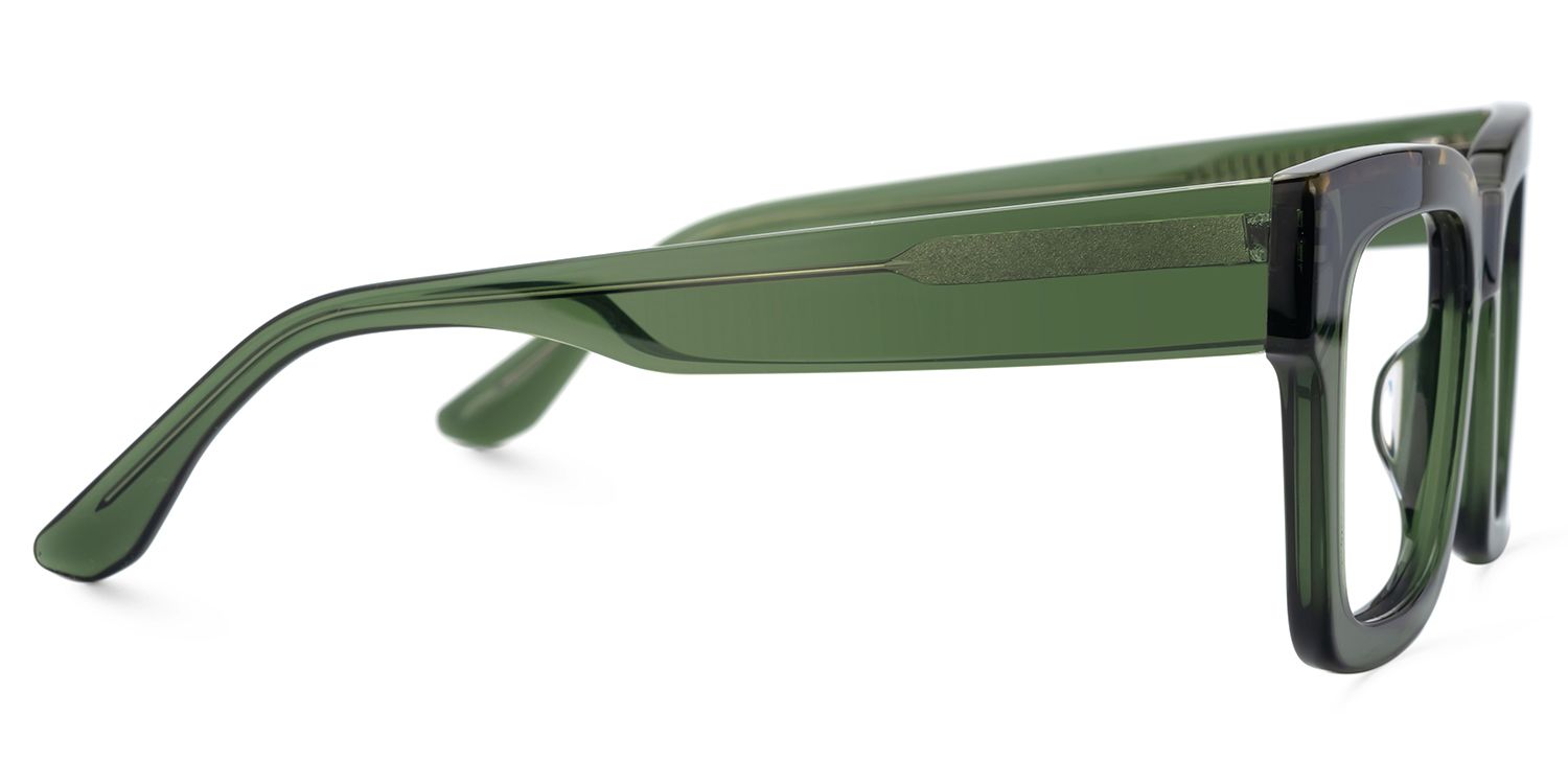Vorse Square Green Color Frame Glasses for Men | ZEELOOL UK2