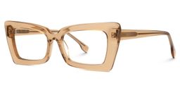 Newell Rectangle Brown Glasses1