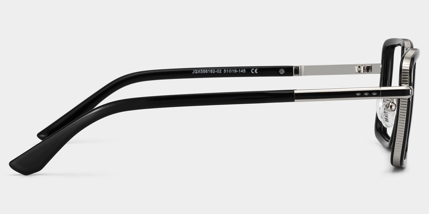 Hunter square black glasses for men Online | ZEELOOL4