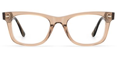 Robert Rectangle Brown Glasses